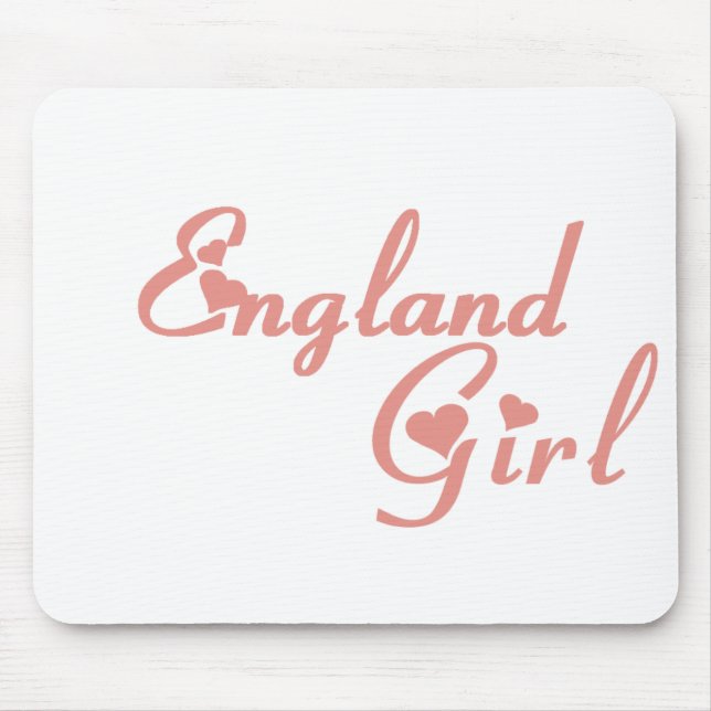 Girl from England Mouse Mat (Front)