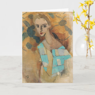 Girl from Eydtkuhne, H.Schjerfbeck Card