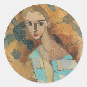 Girl from Eydtkuhne, H.Schjerfbeck Classic Round Sticker