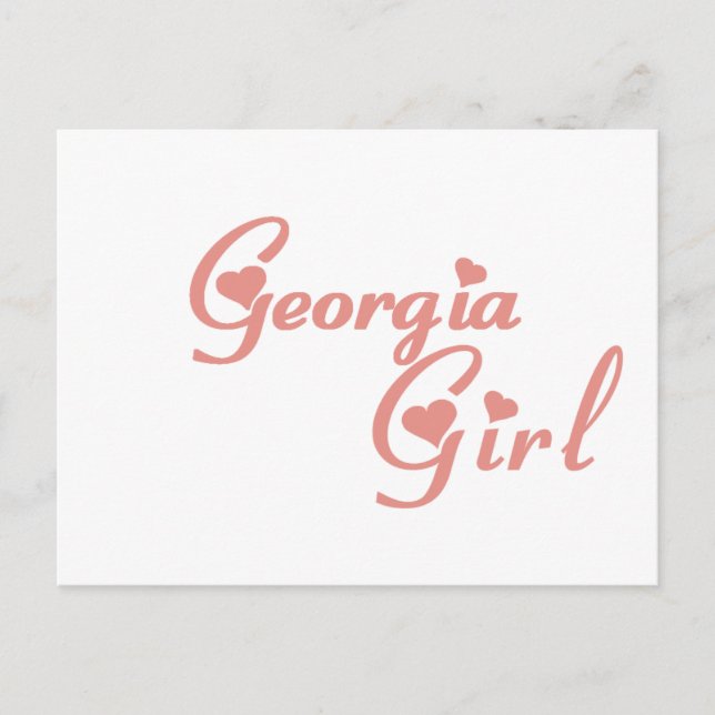 Girl from Georgia Postcard (Front)