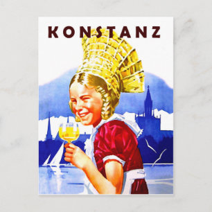 Girl from Konstanz, Germany Postcard