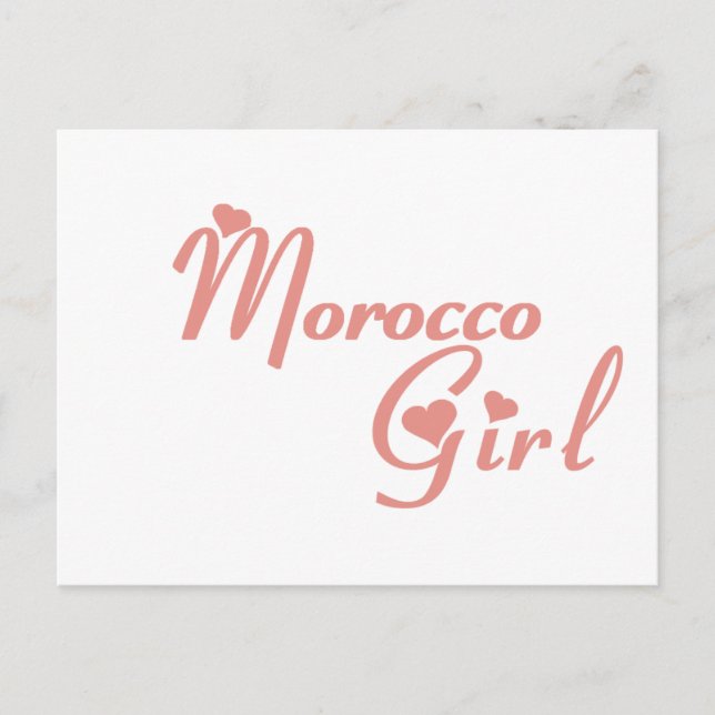 Girl from Morocco Postcard (Front)