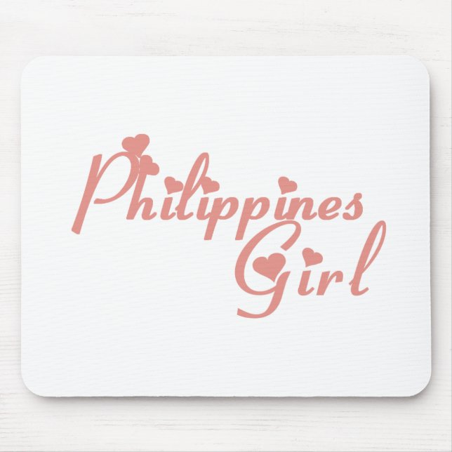 Girl from Philippines Mouse Mat (Front)
