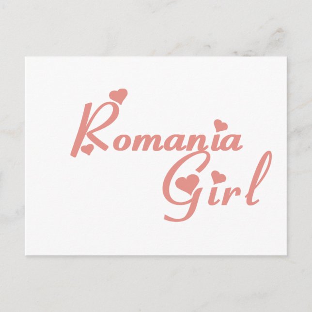 Girl from Romania Postcard (Front)