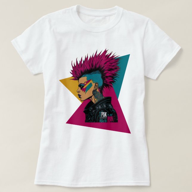 Girl From The Country Punk New Wave Rock Design  T-Shirt (Design Front)