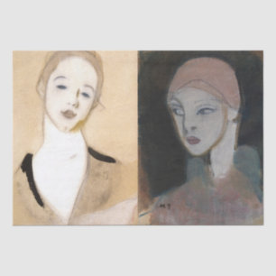 Girl from the Island, Schjerfbeck Tissue Paper
