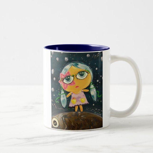 Girl From The Sea Two-Tone Coffee Mug (Right)