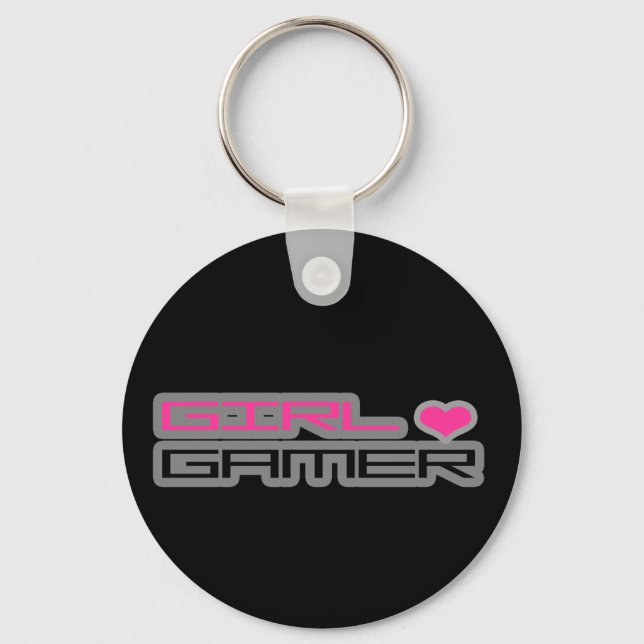 Girl Gamer Keychain (Front)