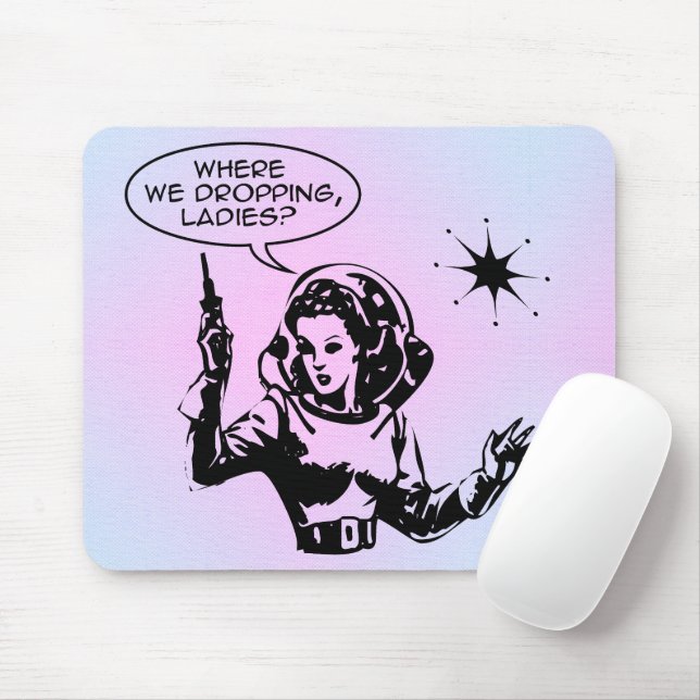 Girl Gamer  Mouse Mat (With Mouse)