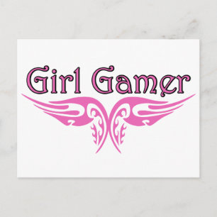 Girl Gamer Postcard