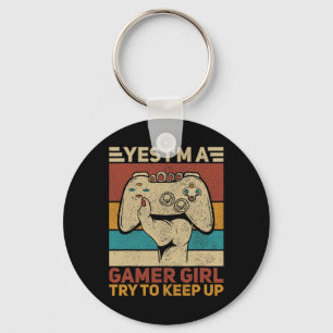 Girl Gaming Apparel Video Game Girls Outfit Girl G Key Ring