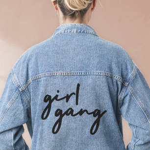 Girl Gang Cute Girl Power Modern Feminism Denim Jacket