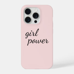 Girl Gang Girl Power Modern Feminism Blush Pink iPhone 15 Pro Case