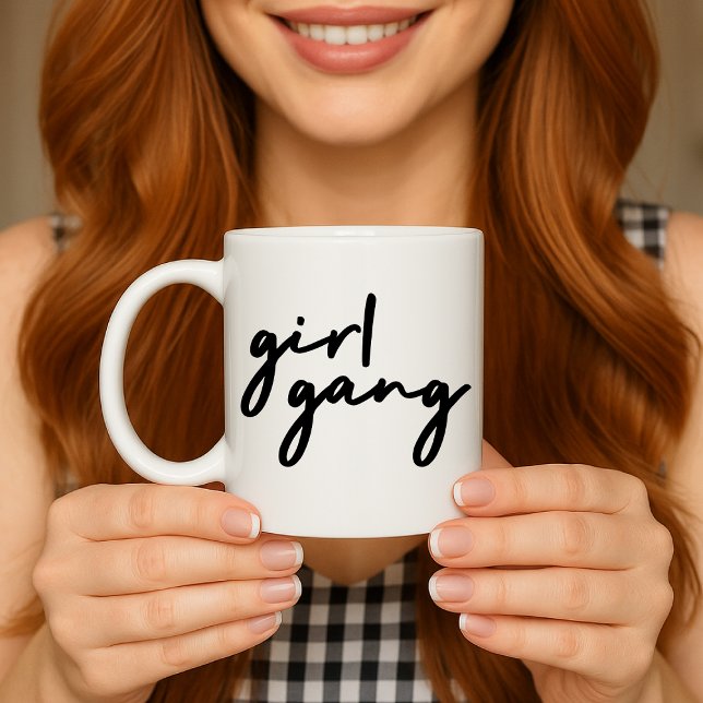 Girl Gang | Stylish Modern Feminist Girl Power Coffee Mug (Creator Uploaded)