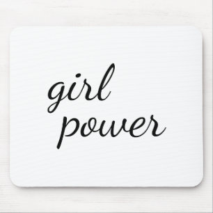 Girl Gang Stylish Modern Feminist Girl Power Mouse Mat
