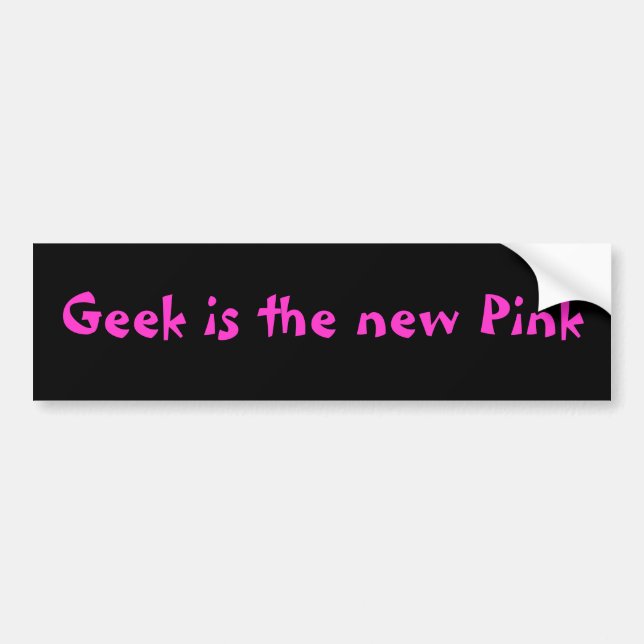 Girl Geek - bumper sticker (Front)