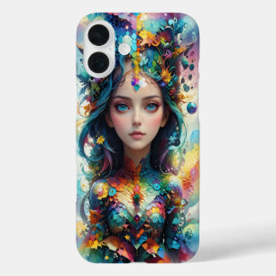 Girl Geometric Patterns iPhone 16 Plus Case