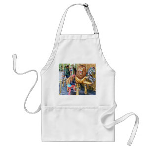 Girl Getting on Carousel Standard Apron