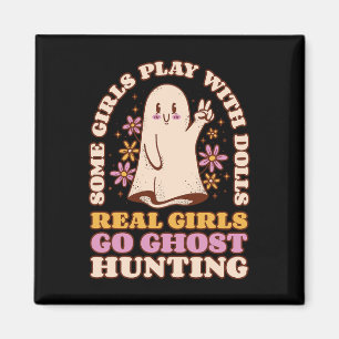 Girl Ghost Hunting Paranormal Investigator Ghost R Magnet