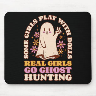 Girl Ghost Hunting Paranormal Investigator Ghost R Mouse Mat