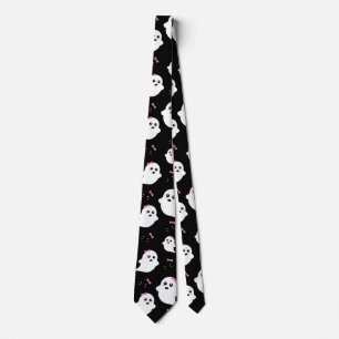Girl Ghost Pattern Tie