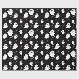 Girl Ghost Pattern Wrapping Paper