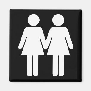 Girl + Girl Black Magnet