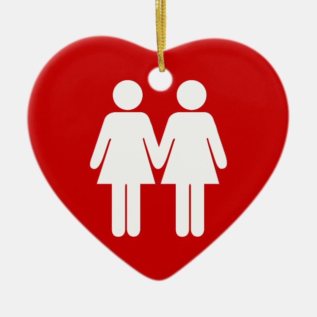 Girl + Girl Ornament (Front)