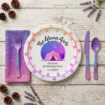 Girl Glamping Camping Birthday Party