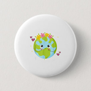 Girl Go Planet Its Your Earth-day Shirt Cute Kids 6 Cm Round Badge