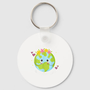 Girl Go Planet Its Your Earth-day Shirt Cute Kids Key Ring