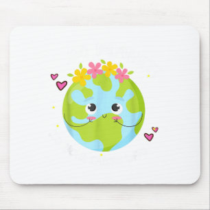 Girl Go Planet Its Your Earth-day Shirt Cute Kids Mouse Mat