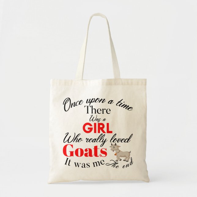 girl goats tote bag (Front)