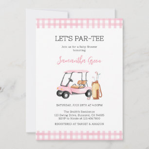 Girl Golf Baby Shower Invitation