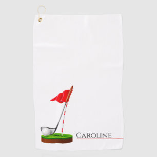 Girl Golf Player   Cool Sport Gift Towel