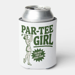 Girl Golfer Funny Par Tee Girl For Golf Lovers Can Cooler