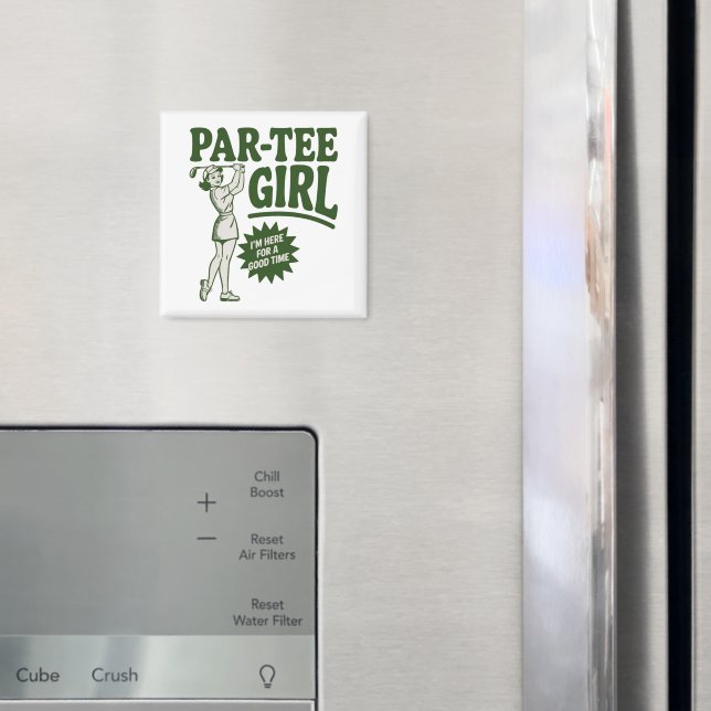 Girl Golfer Funny Par Tee Girl For Golf Lovers Magnet (In Situ (Fridge))