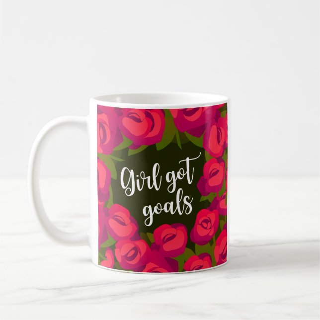 Girl got Goals In Red and Green Coffee Mug (Left)