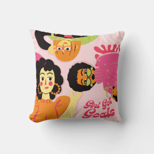 Girl Got Goals Pillow – Motivational Home Accent