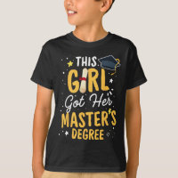 Girl Got Her Masters Degree Graduation Mastered It