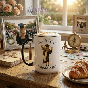 Girl Graduate Customisable Year Mug