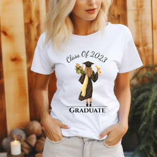 Girl Graduate Customisable Year Woman's T-Shirt