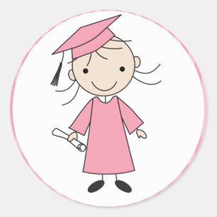 Girl Graduation Envelope Seals