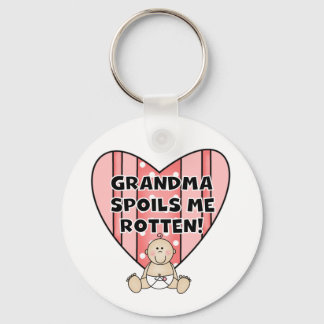 Girl Grandma Spoils Me Key Ring