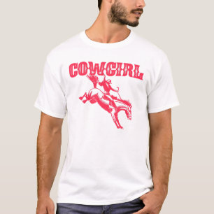Girl Graphic Western Riding Horse Equestrian Count T-Shirt