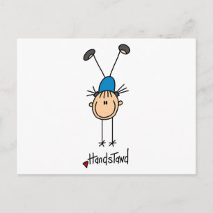 Girl Gymnast Handstands T-shirts and Gifts Postcard