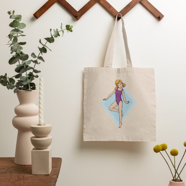 Girl Gymnast Tote Bag (Creator Uploaded)