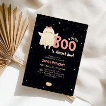 Girl Halloween Little Boo Is Due Baby Shower