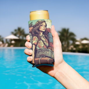 Girl has Baggage Seltzer Can Cooler