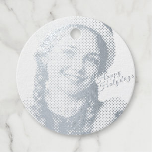 Girl has Santa Claus' costume Favour Tags